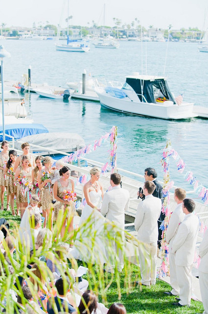 80's pop themed wedding ceremony