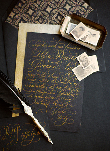 Dark, romantic wedding inspiration Wedding Inspiration