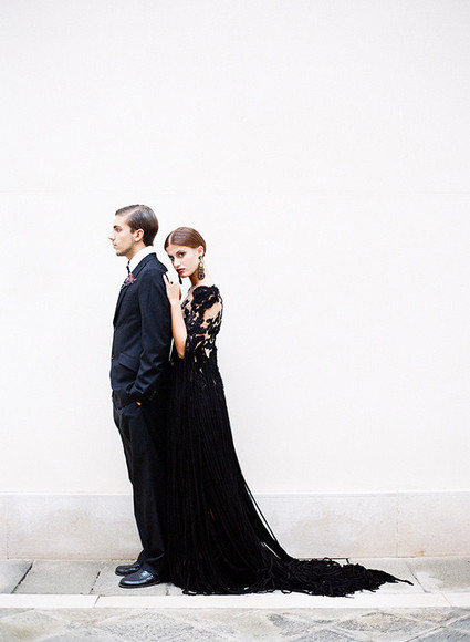 Dark, romantic wedding inspiration Wedding Inspiration