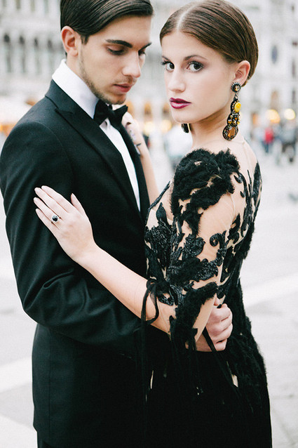 Dark, romantic wedding inspiration Wedding Inspiration