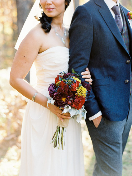 Rustic Fall Wedding Portrait