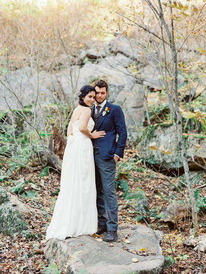 Rustic Fall Wedding Portrait