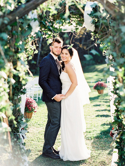 Rustic Fall Wedding Portrait
