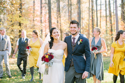 Rustic Fall Wedding Portrait