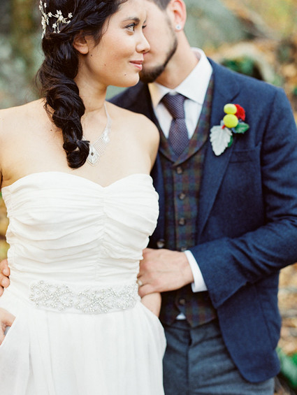 Rustic Fall Wedding Portrait