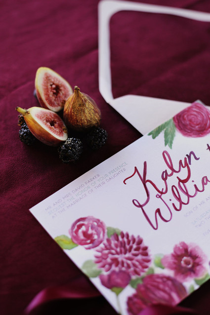 Fall berry color wedding inspiration Wedding Inspiration
