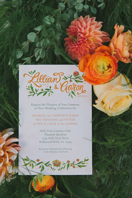 Orange Wedding Inspiration