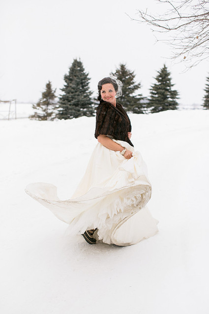 Snowy winter wedding inspiration Wedding Inspiration