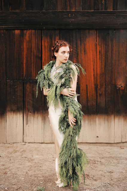Bride with garland