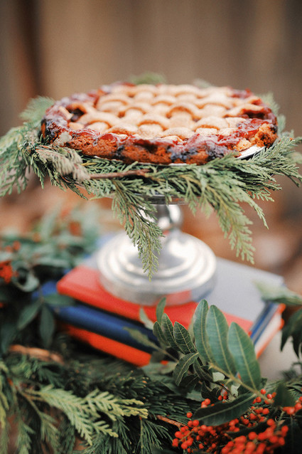 Rustic Christmas pie