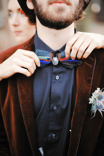 Christmas inspired bow tie