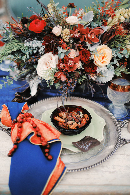 Rustic Christmas inspired tablescape