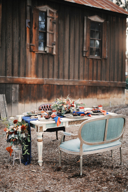 Rustic Christmas inspired tablescape