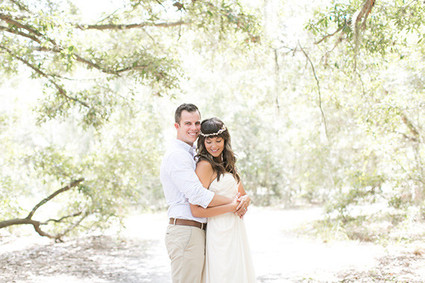 Modern Bohemian Wedding Portrait
