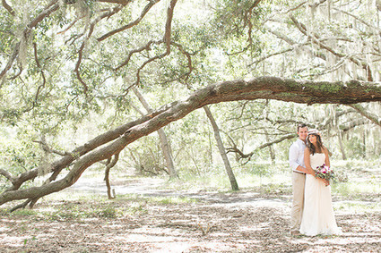 Modern Bohemian Wedding Portrait