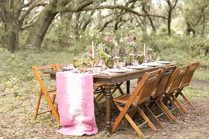 Modern Bohemian Wedding Tablescape Tablescape
