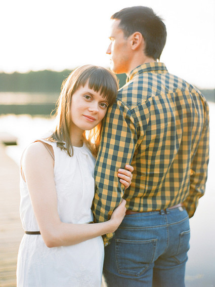 Lakeside early summer maternity photos in Karelia Russia | Ksenia Milushkina Photography | 100 Layer Cakelet Inspiration