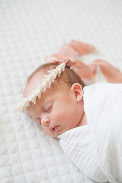 Spring floral newborn photos by Matt & Julie Weddings | Flowers by Bows and Arrows | 100 Layer Cakelet Inspiration