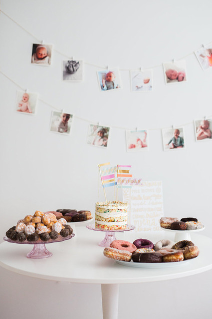 Donut party first birthday | Photos by Nicki Sebastian | 100 Layer Cakelet Inspiration