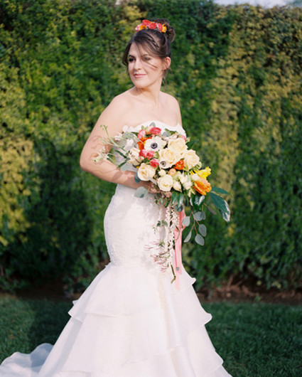 Spring bridal bouquet