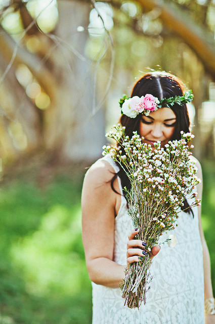 Flower Crown Wedding Inspiration