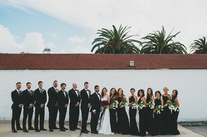 Black wedding party Inspiration
