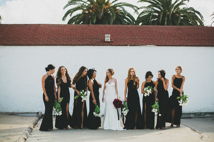 Black bridesmaid dresses Inspiration