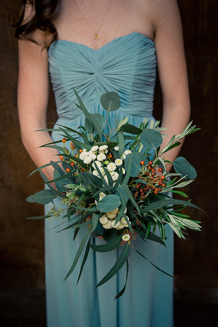 Blue bridesmaid dress