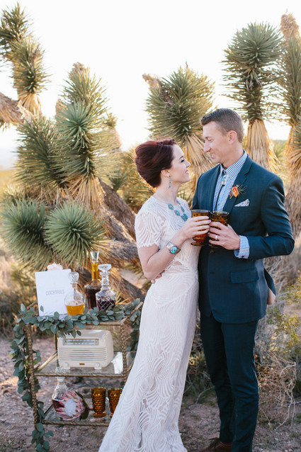 Mid-Century modern bar cart