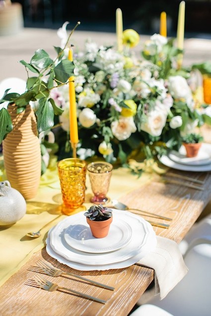 Spring tablescape