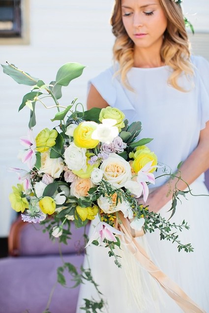 Spring bridal bouquet