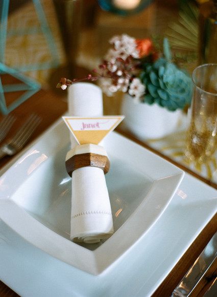 Geometric place setting Inspiration