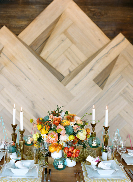 Mid-century modern wedding inspiration Inspiration