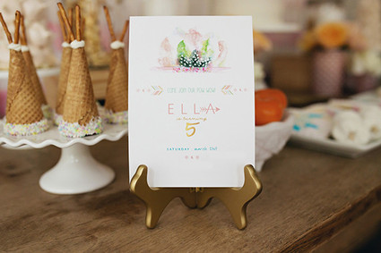 Pink Bohemian 5th Birthday Inspiration