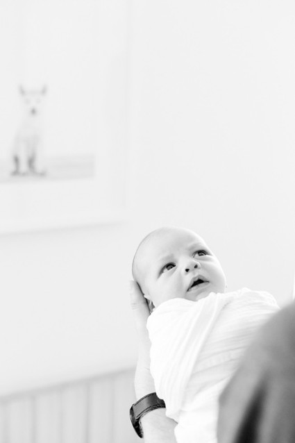 White nursery inspiration and newborn photos by Hello Pinecone