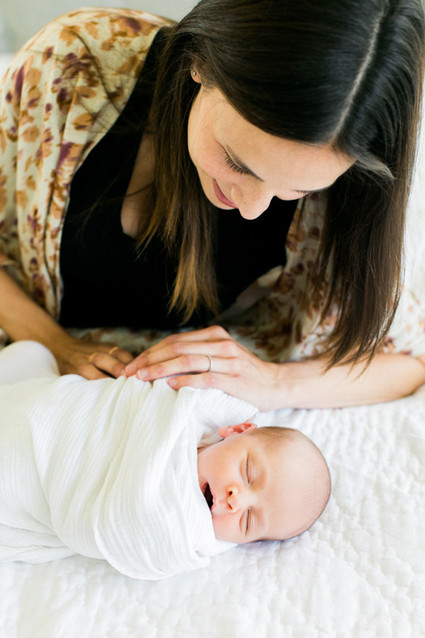 White nursery inspiration and newborn photos by Hello Pinecone