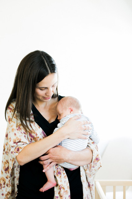 White nursery inspiration and newborn photos by Hello Pinecone