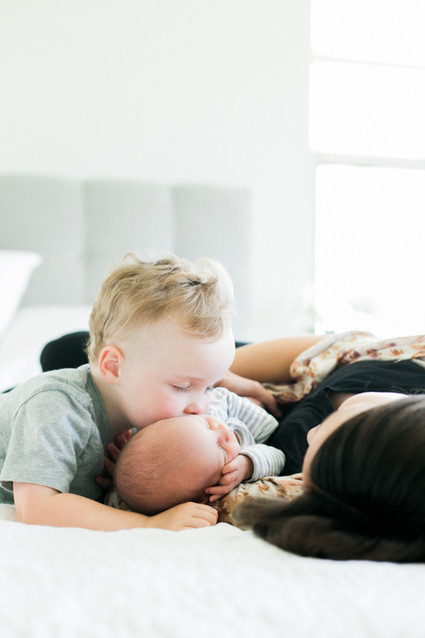White nursery inspiration and newborn photos by Hello Pinecone