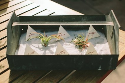 Geometric escort cards