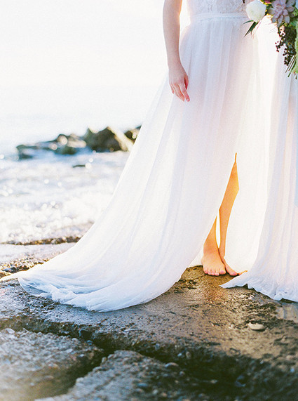 Romantic seaside wedding inspiration Inspiration
