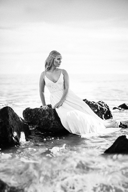Romantic seaside wedding inspiration Inspiration