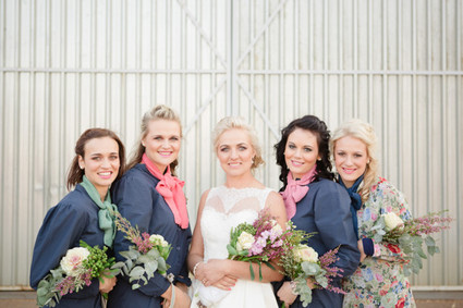 Colorful South African Wedding Bridesmaids
