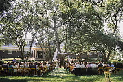 Elegant Playful Charleston Wedding Ceremony Inspiration