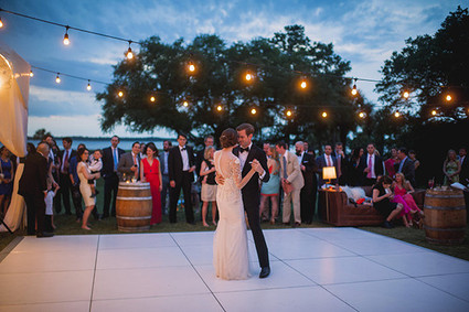 Elegant Playful Charleston Wedding Dance Floor