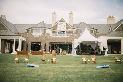 Outdoor Charleston wedding reception lounge