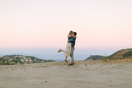 Malibu Sunset Engagement Shoot