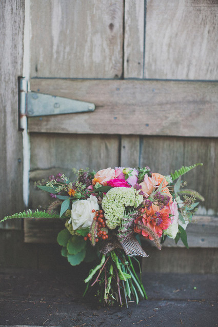 Colorful Bohemian Wedding Bouquet Inspiration