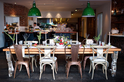 Intimate Restaurant Wedding Reception