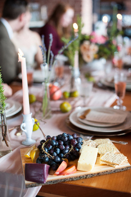 Intimate Restaurant Wedding Food