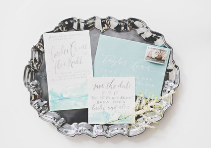Bohemian Seaside Wedding Invitation Inspiration